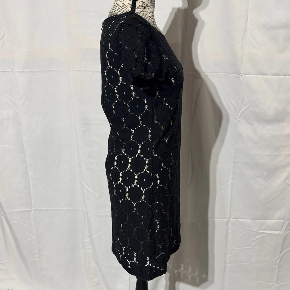 Black Crochet Mini Dress
